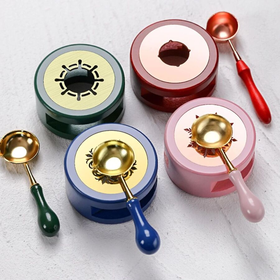 Horno para sellos de lacre con cuchara