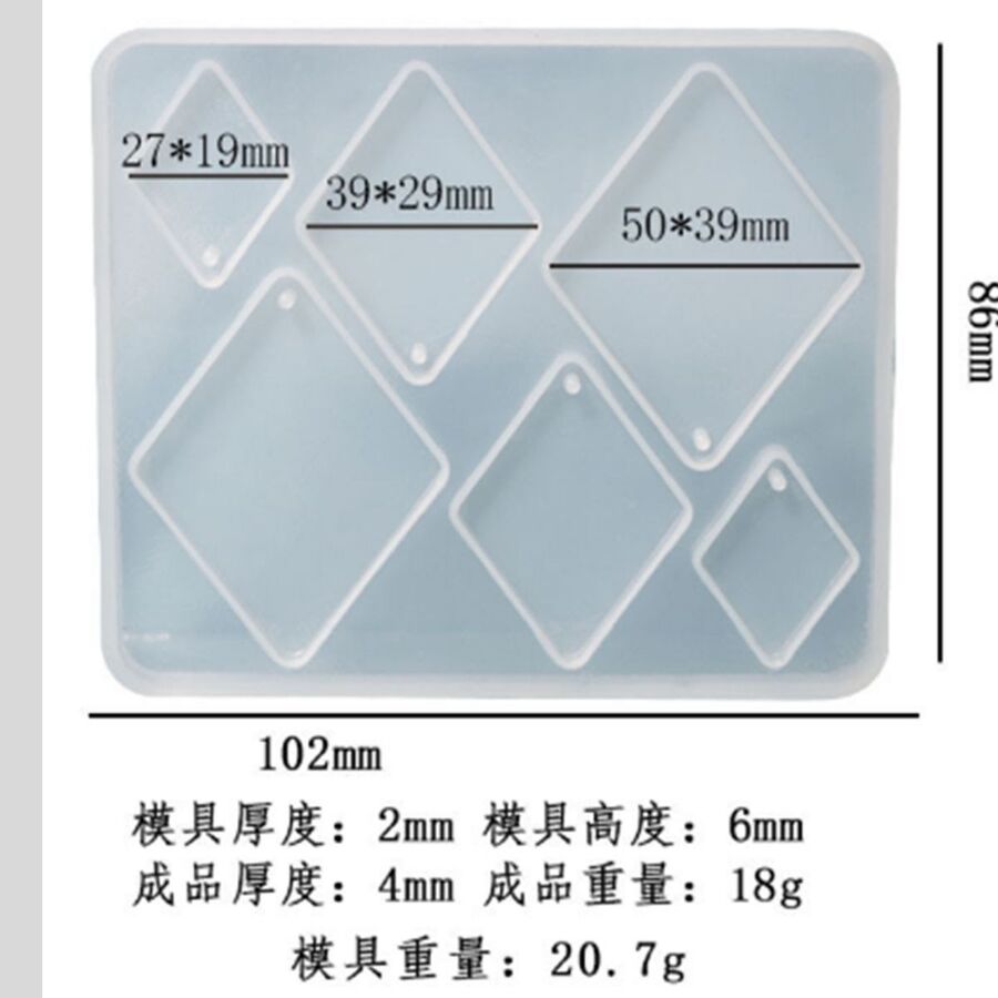 Molde de silicona Caravana pendientes - 29673
