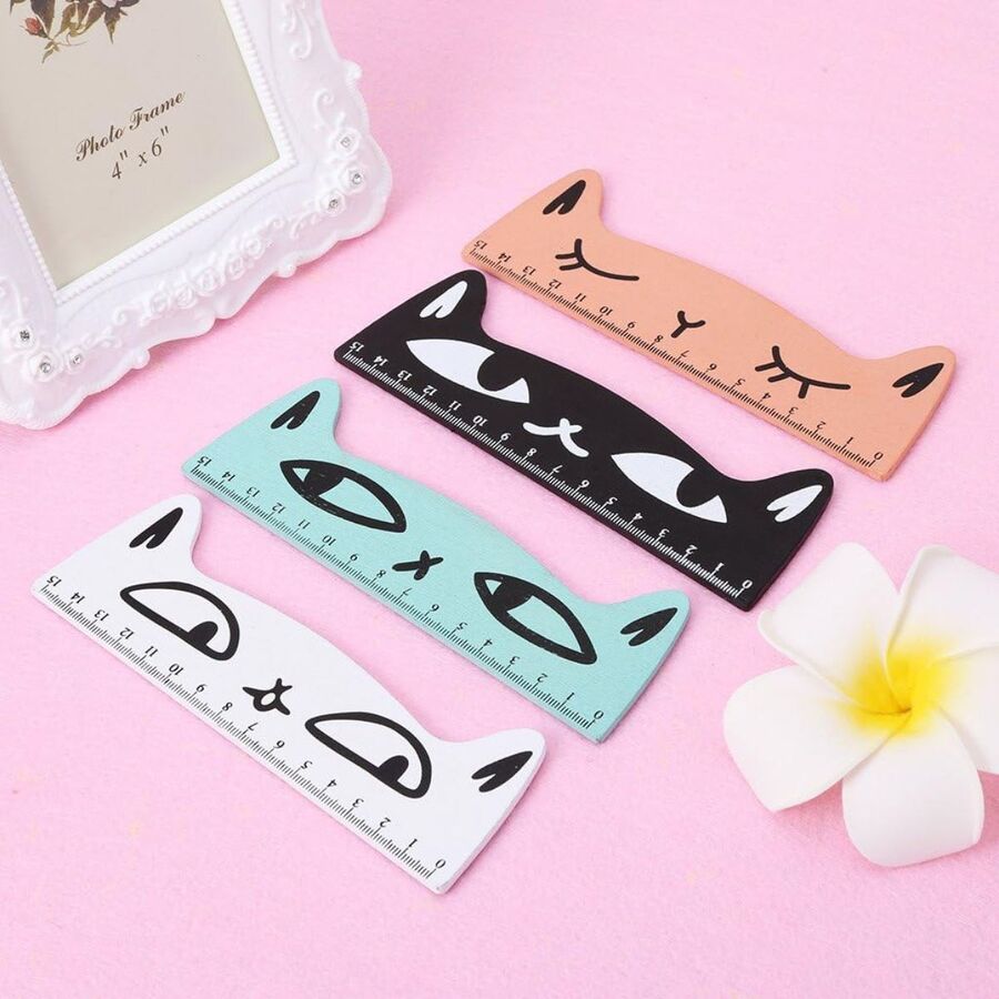 Reglas de madera con forma de gato 30300