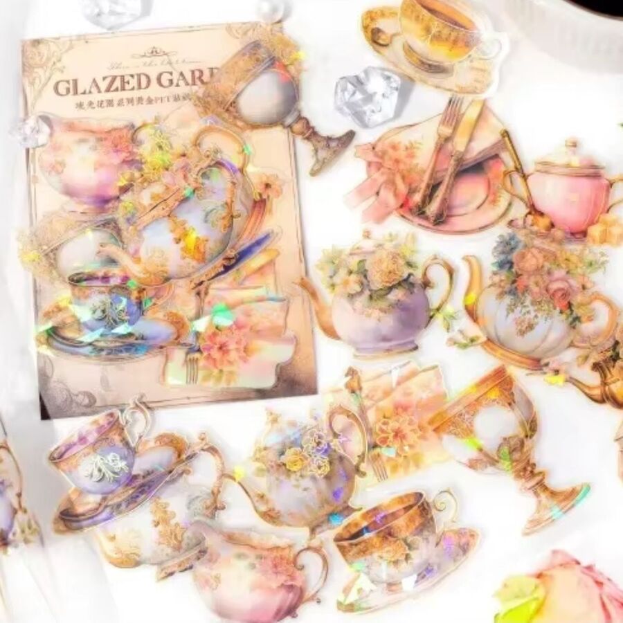 STICKERS PET GLAZED GARDEN