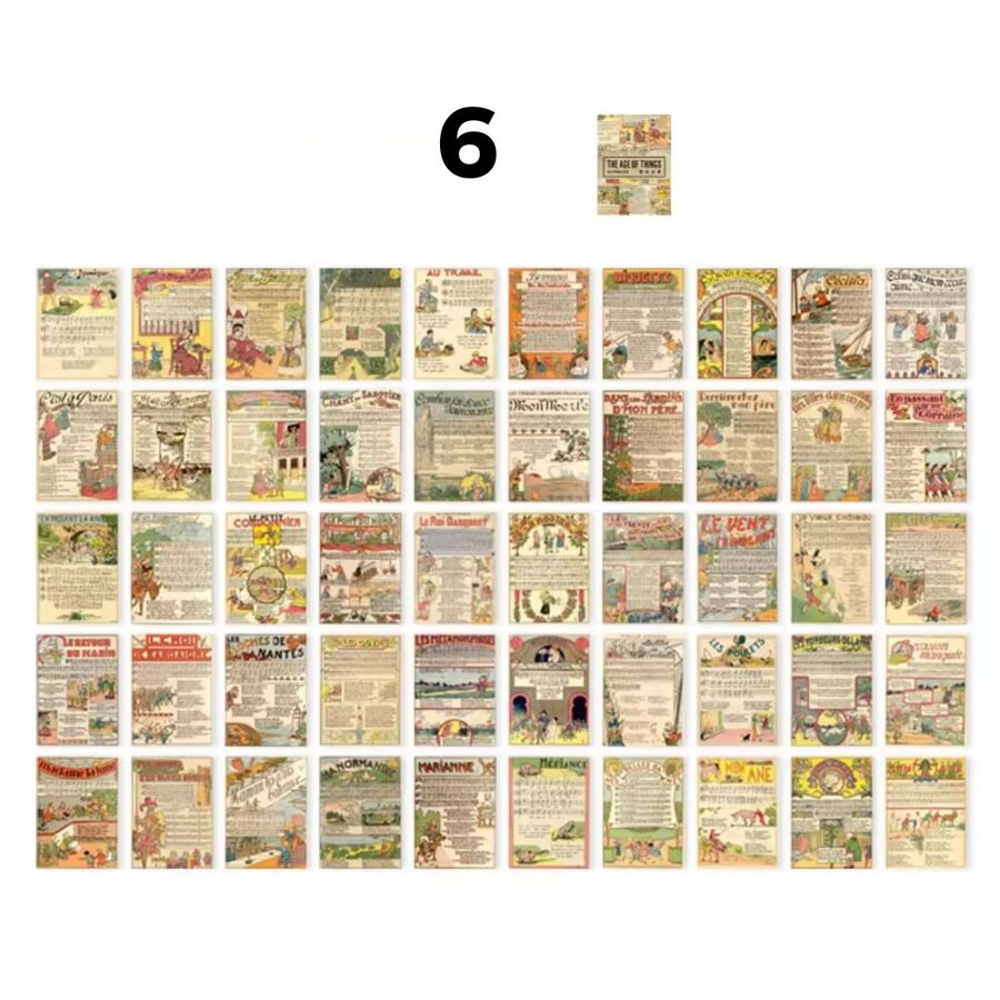 Block pegatinas vintage 30586