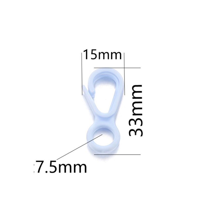 MOSQUETON PLASTICO CHICO LLAVERO