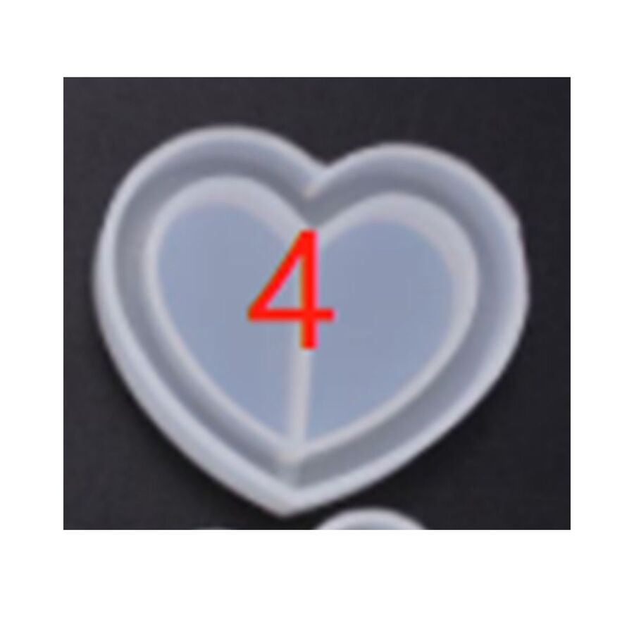 Molde silicona shaker corazon - 30023