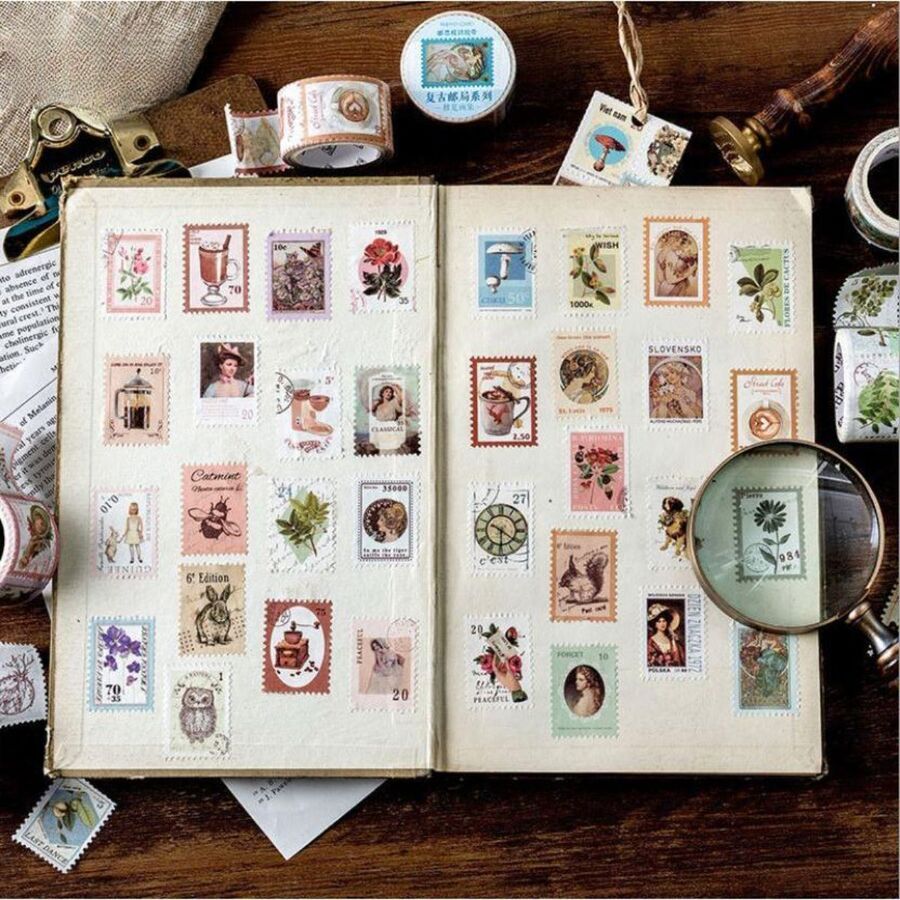 WASHI TAPE ESTAMPILLAS