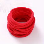 10 Diademas Microfibra Rojo