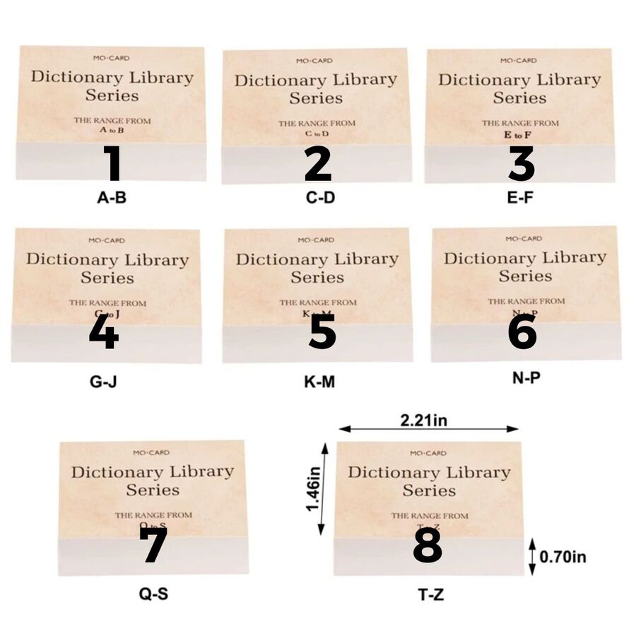 Block Papeles diccionario
