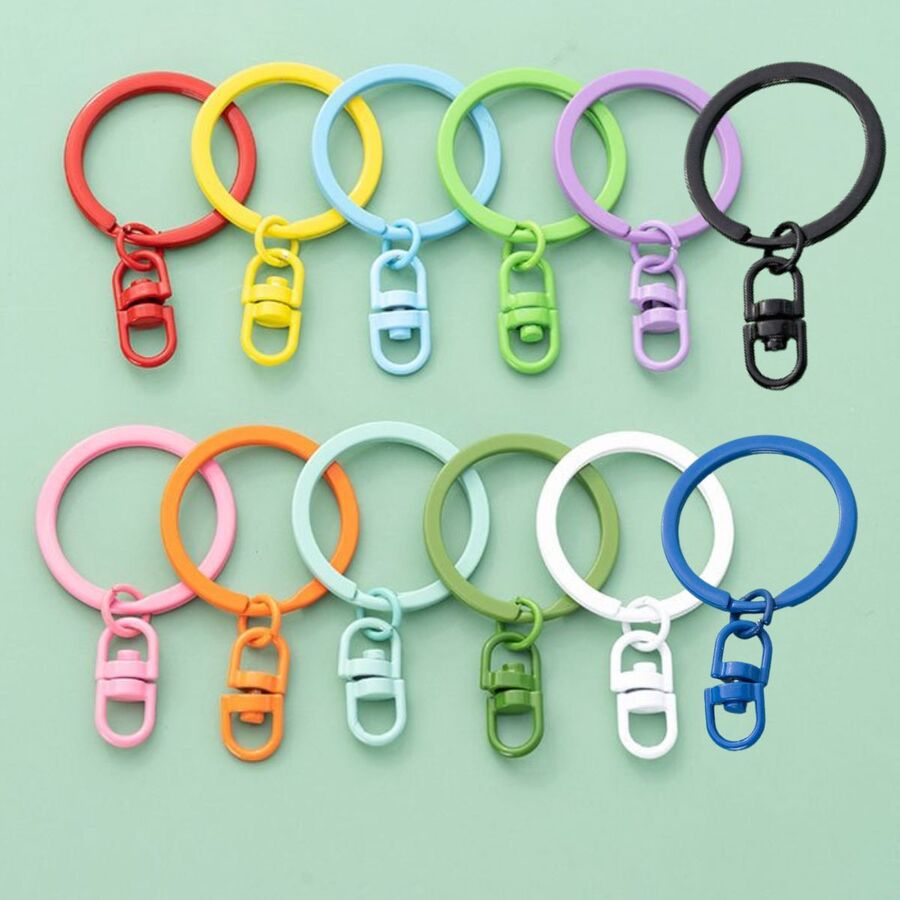 10 Aros llaveros con destorcedor