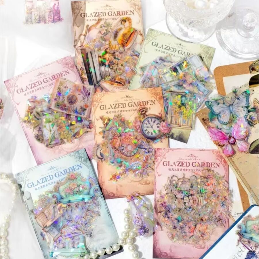 STICKERS PET GLAZED GARDEN