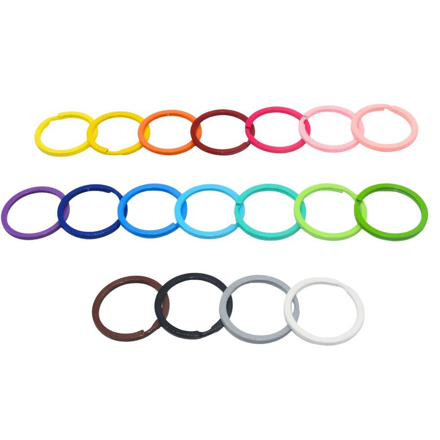 50 Aros llaveros Colores