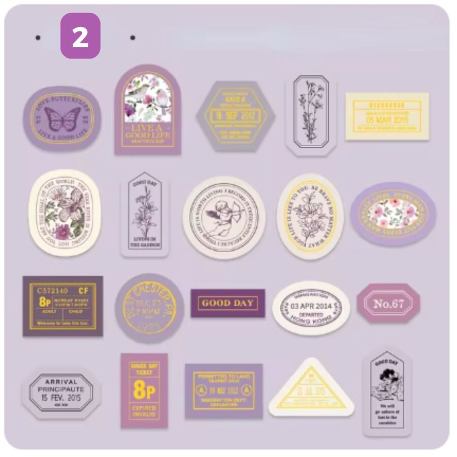 CAJA STICKER VINTAGE