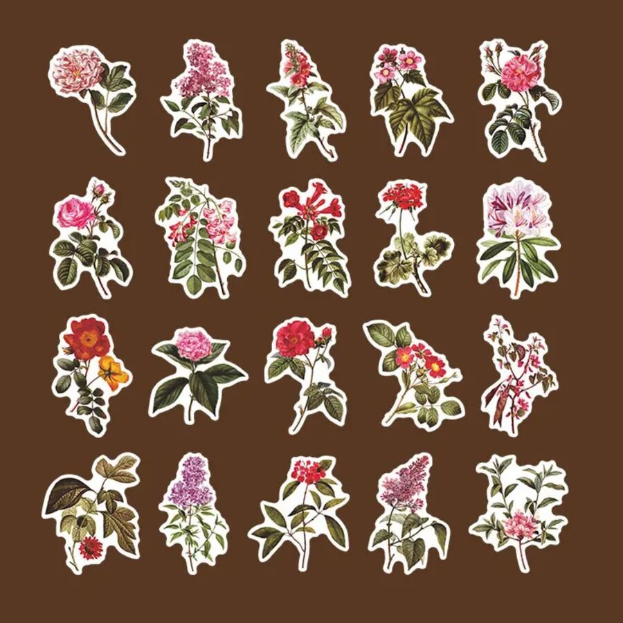 Sobre mix pegatinas flower