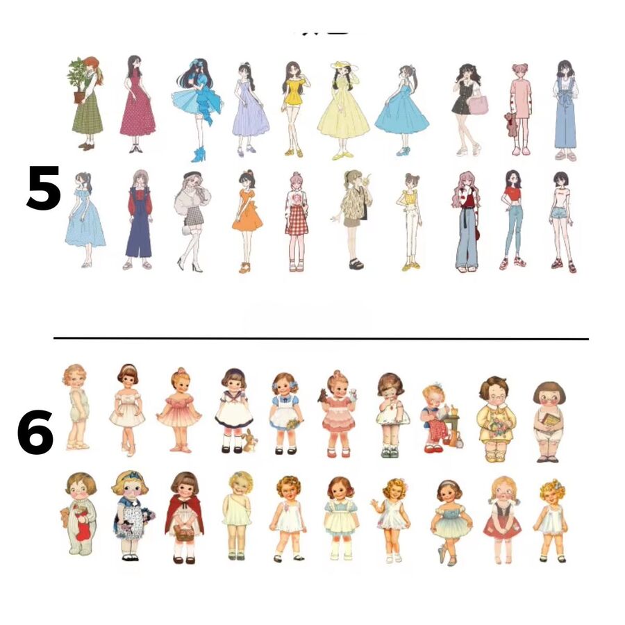 STICKERS CHICAS PEGATINAS