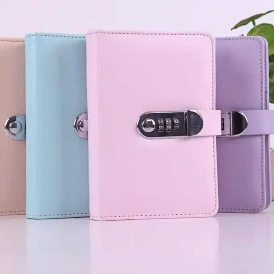 Planner cuaderno Rosado con combinacion