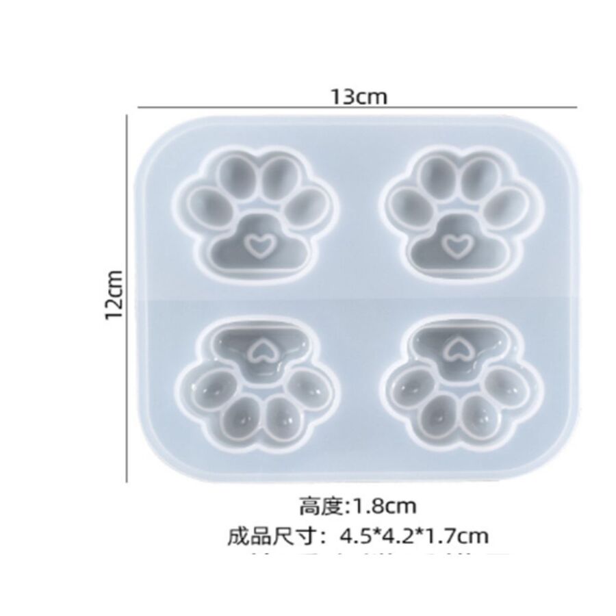 Molde de silicona huellita chica