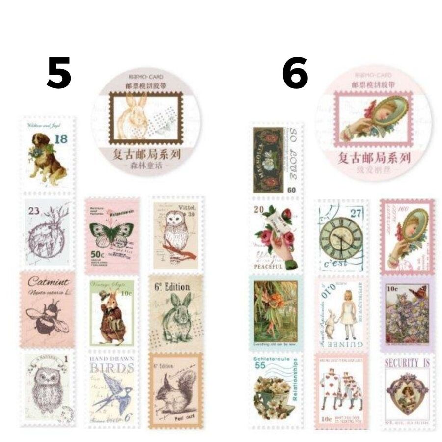 WASHI TAPE ESTAMPILLAS