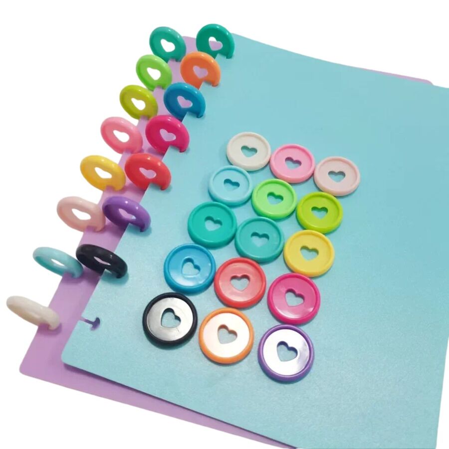 23mm Amarillo Aros Encuadernado Tipo Happy Planner