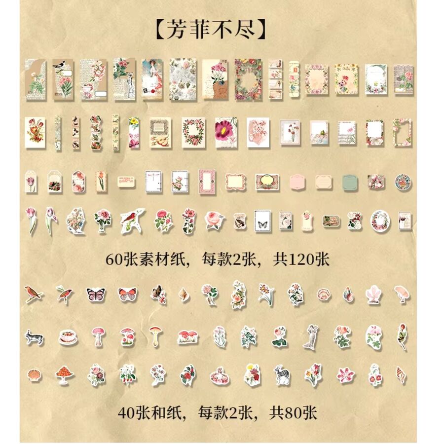 Set varios PAPELES Y STICKERS 30757