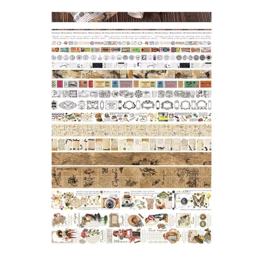 Caja grande 18 washis tape