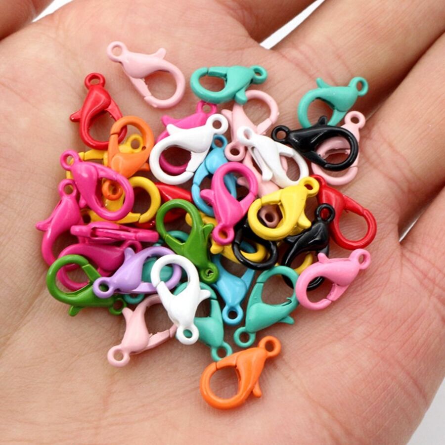 20 MOSQUETONES DE COLORES