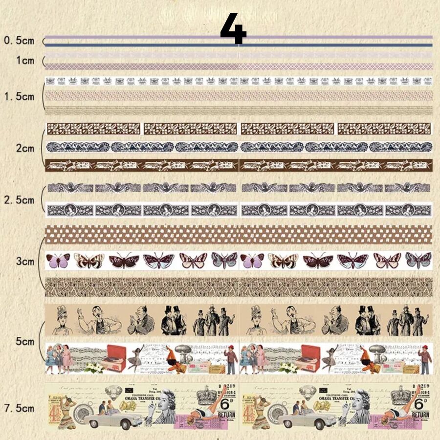 Caja 18 washi tape coleccion poesía