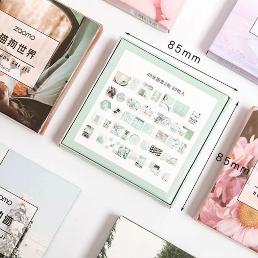 Caja stickers colección moderna