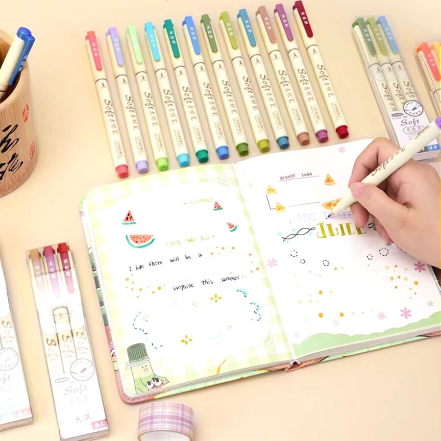 Marcador para lettering fino caligrafia