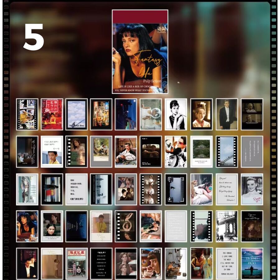 Mini libro pegatinas cinema