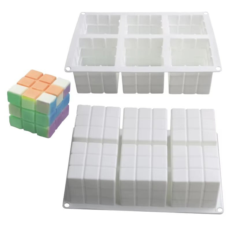 Molde silicona Vela Jabon Rubik - 30123