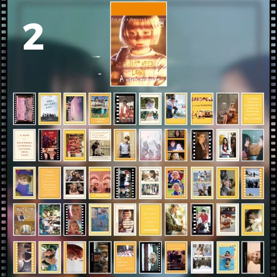 Mini libro pegatinas cinema