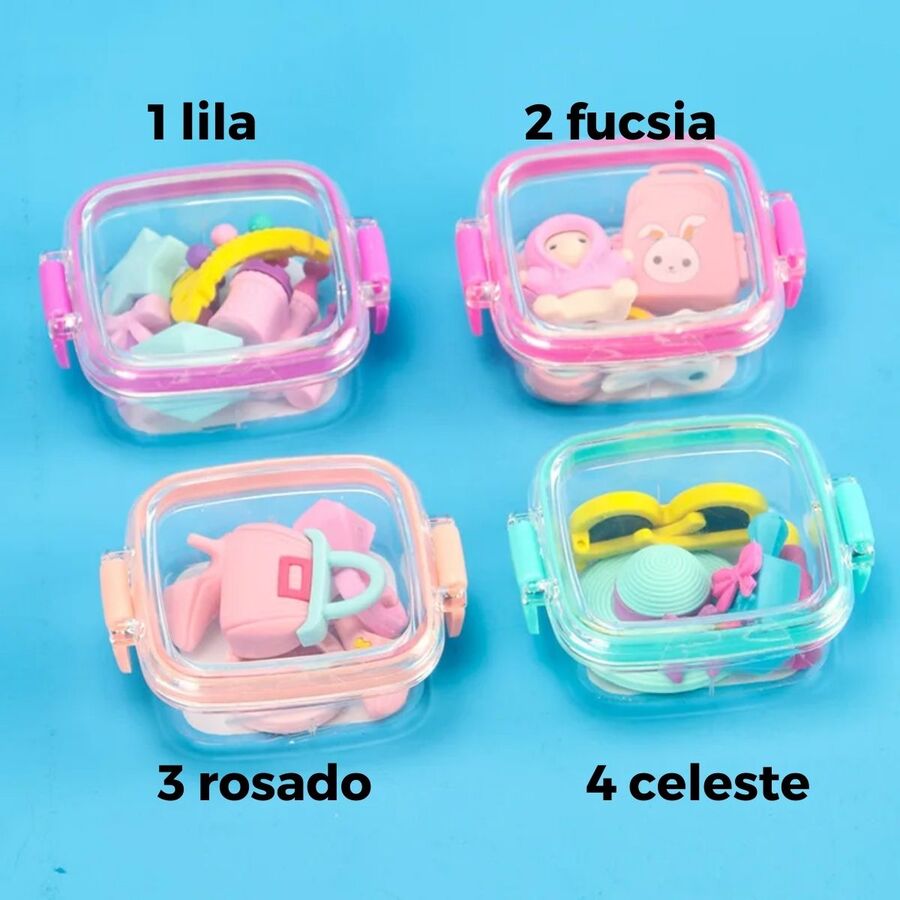 Caja gomas con formas