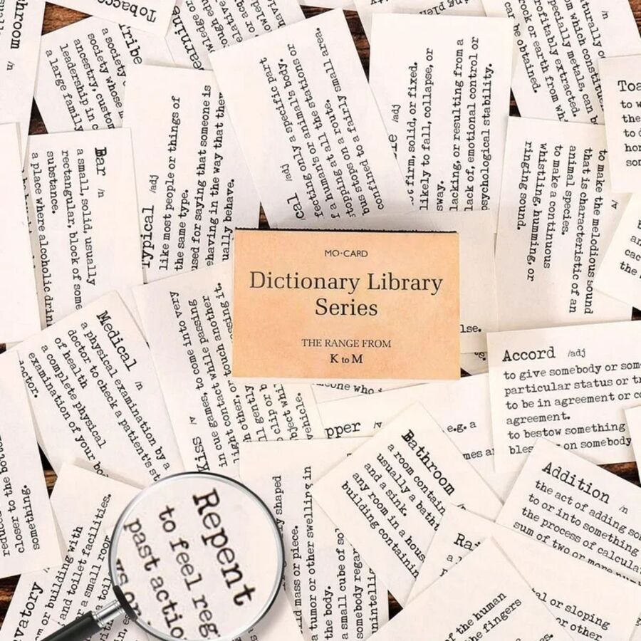 Block Papeles diccionario