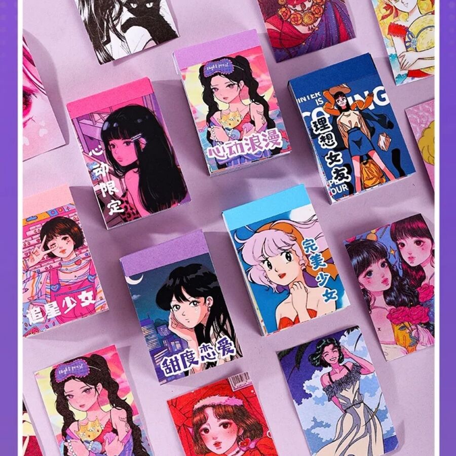Libro adhesivo anime