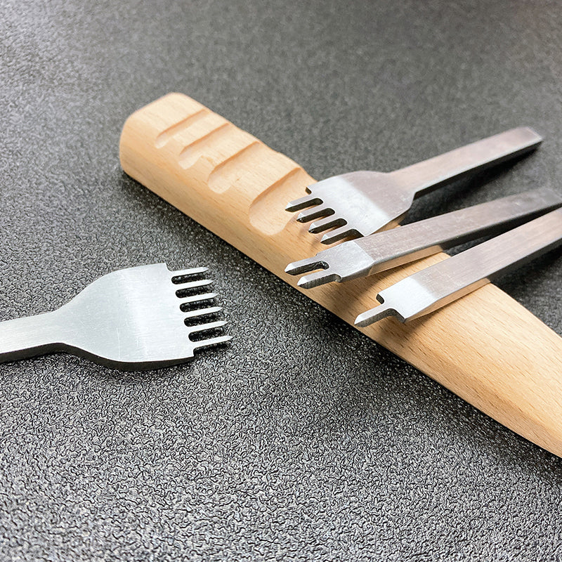 Tenedor Cuero Perforado 3MM