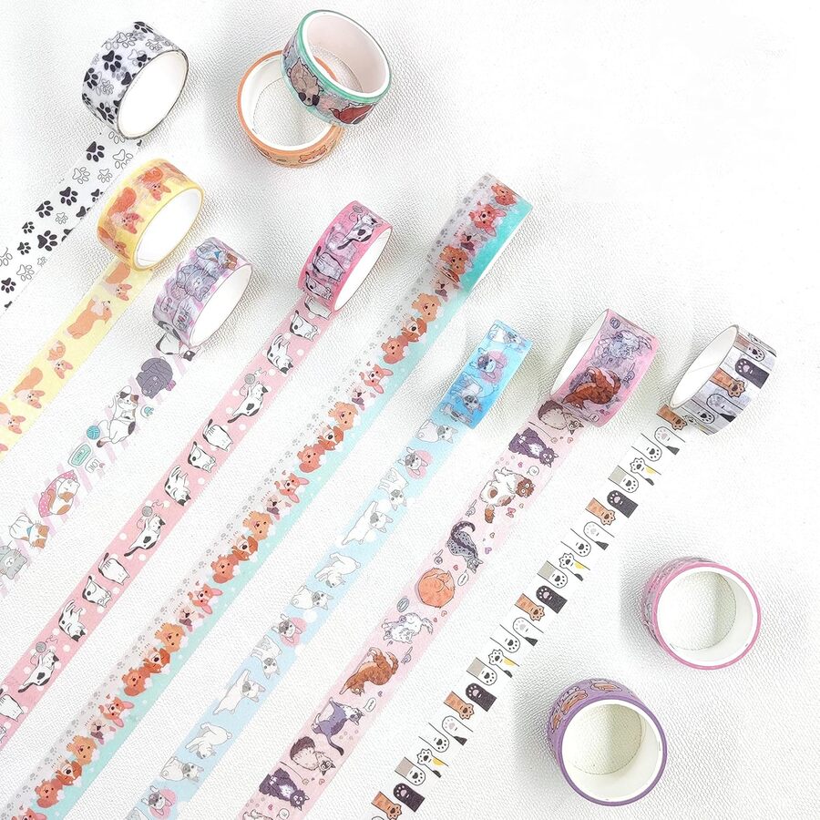 CAJA Washi GATITOS Y PERRITOS