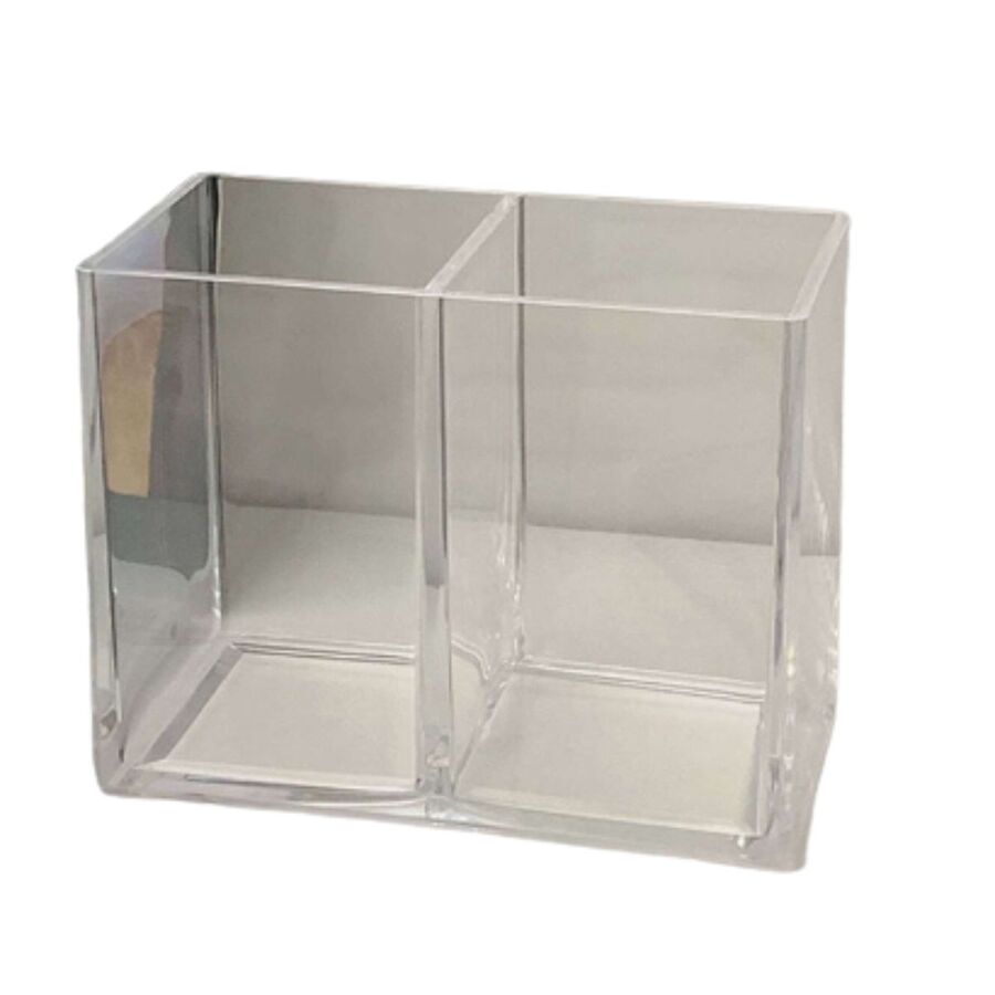 ORGANIZADOR PORTA BROCHAS PORTA LAPIZ ACRILICO DOBLE
