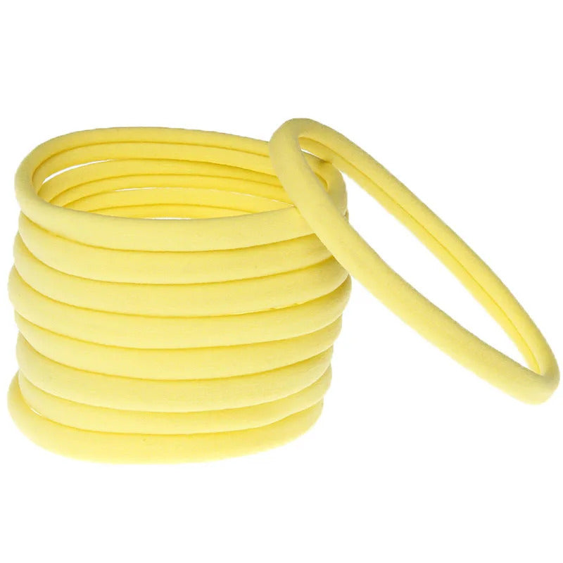 10 Diademas Microfibra Crema