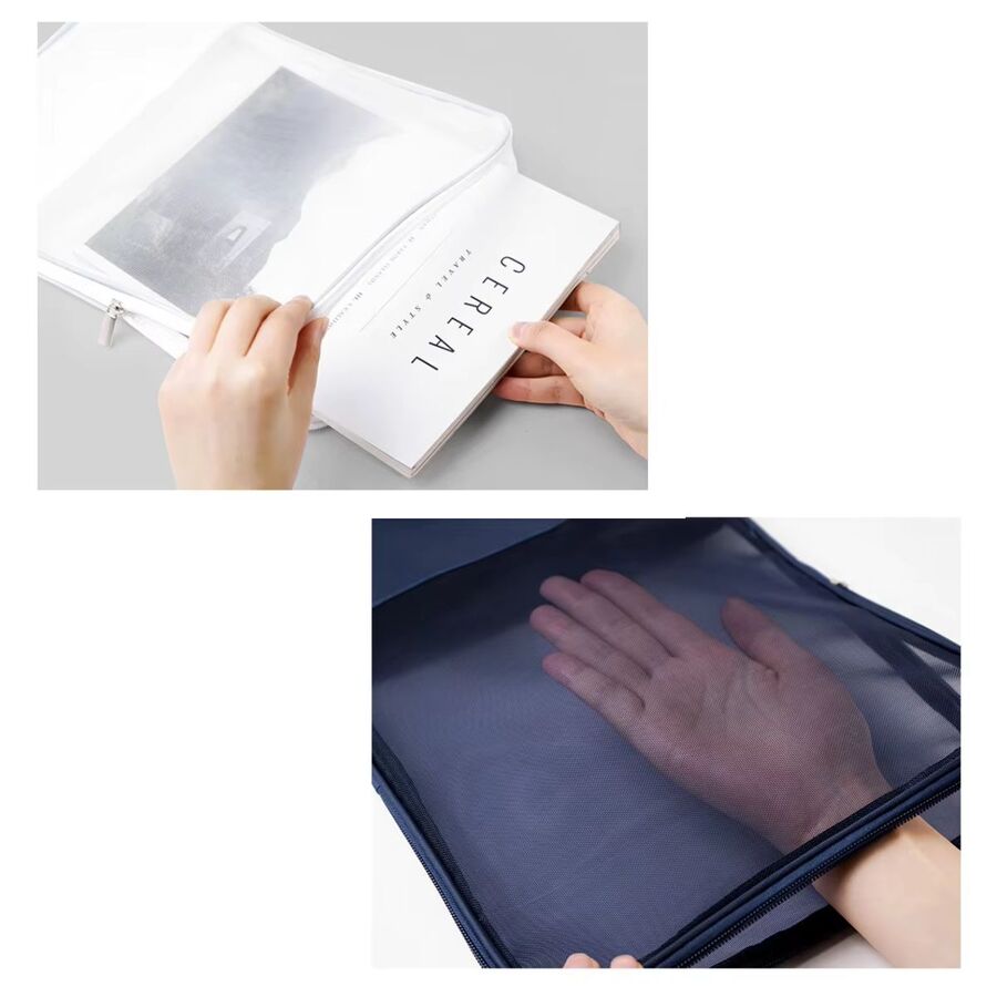 ESTUCHE CON CIERRE TAMAÑO A4