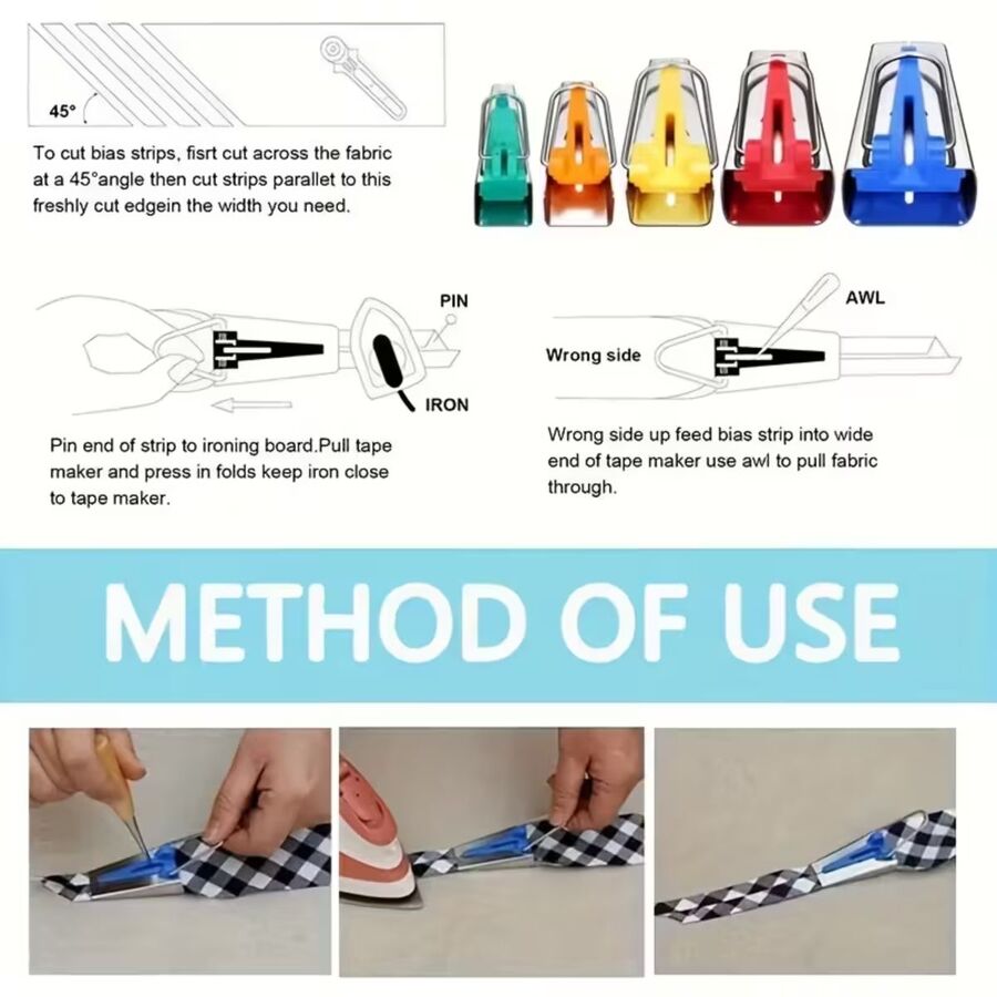 Set Piezas Bies Sesgo