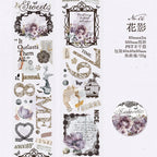 ROLLO WASHI TAPE EN PET COLECCION ROMANTIC Dark Vintage