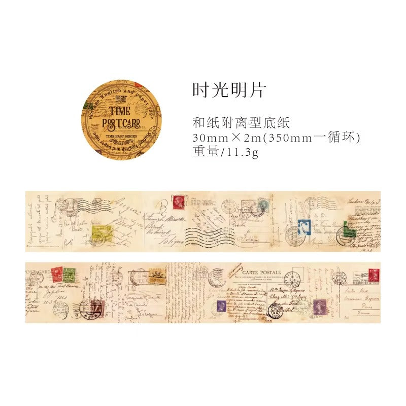 Washi Tape Vintage Times 2 metros (varios modelos)