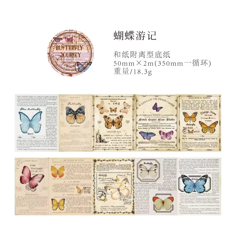 Washi Tape Vintage Times 2 metros (varios modelos)