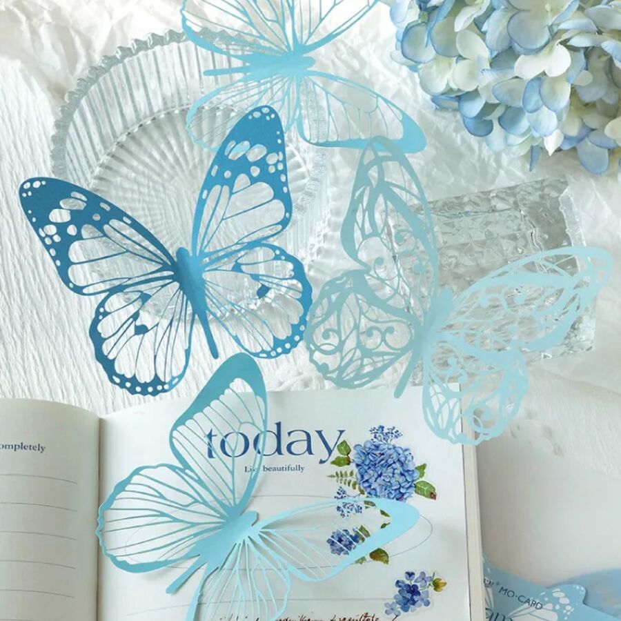 MARIPOSAS PAPEL CALADAS