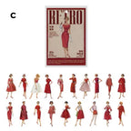Pack pegatinas chicas retro