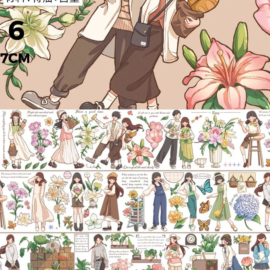 Cinta washi tape campesina