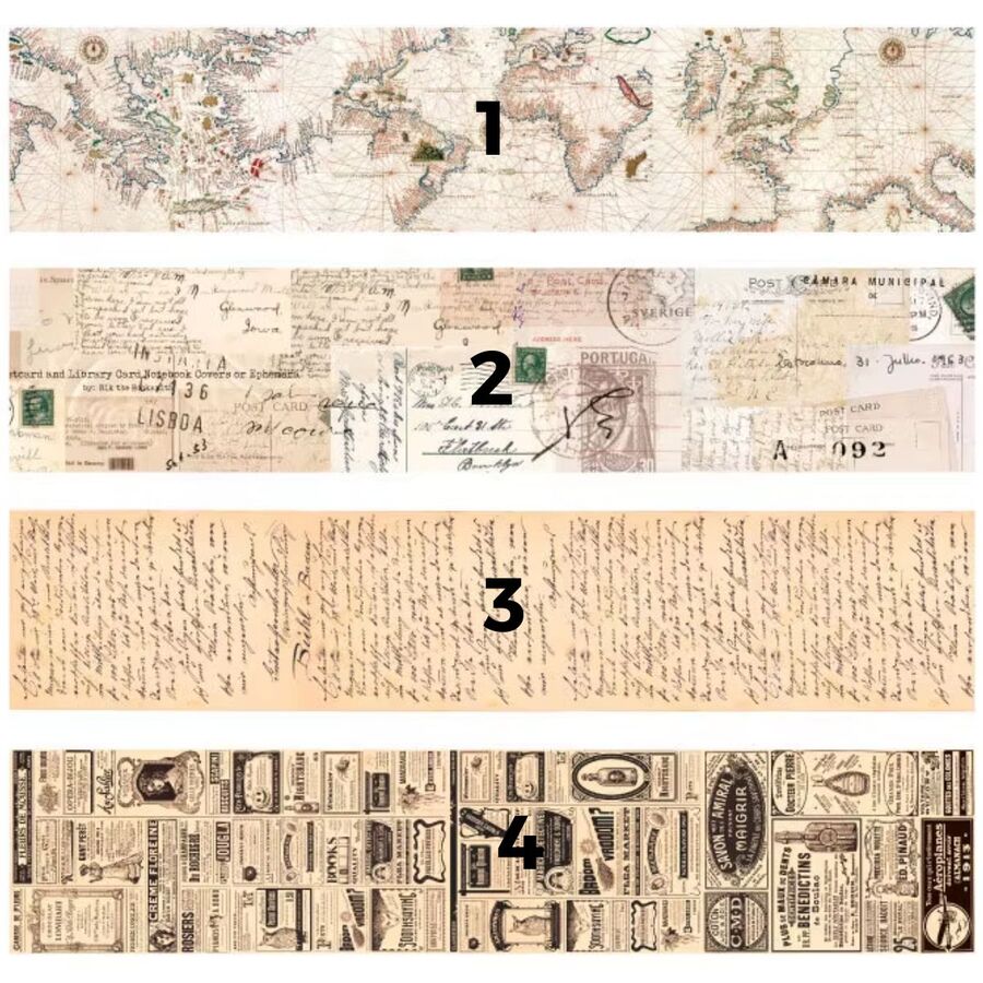 WASHI TAPE ANCHA VINTAGE