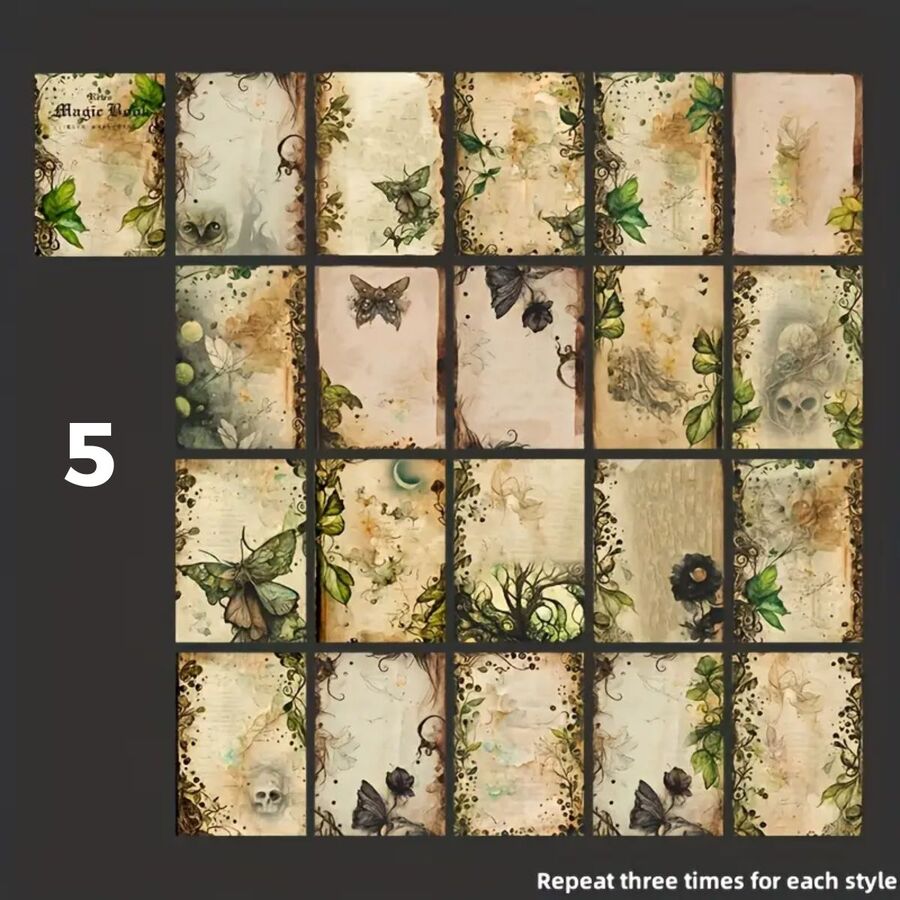 Set papeles gotic Serie Academia Mágica