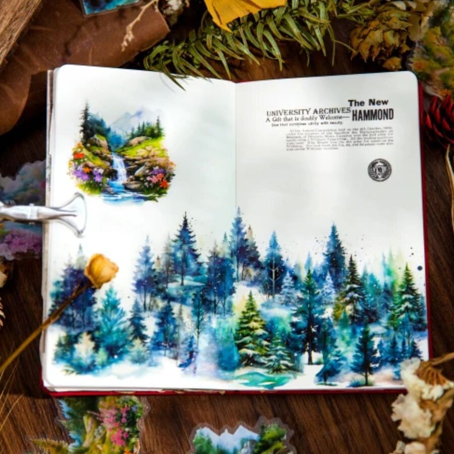 STICKERS BOSQUES PET