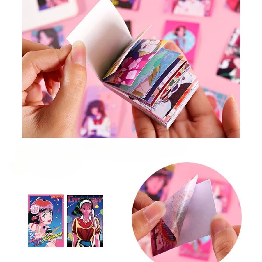 Libro adhesivo anime