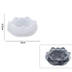 Molde de silicona flor de loto porta vela