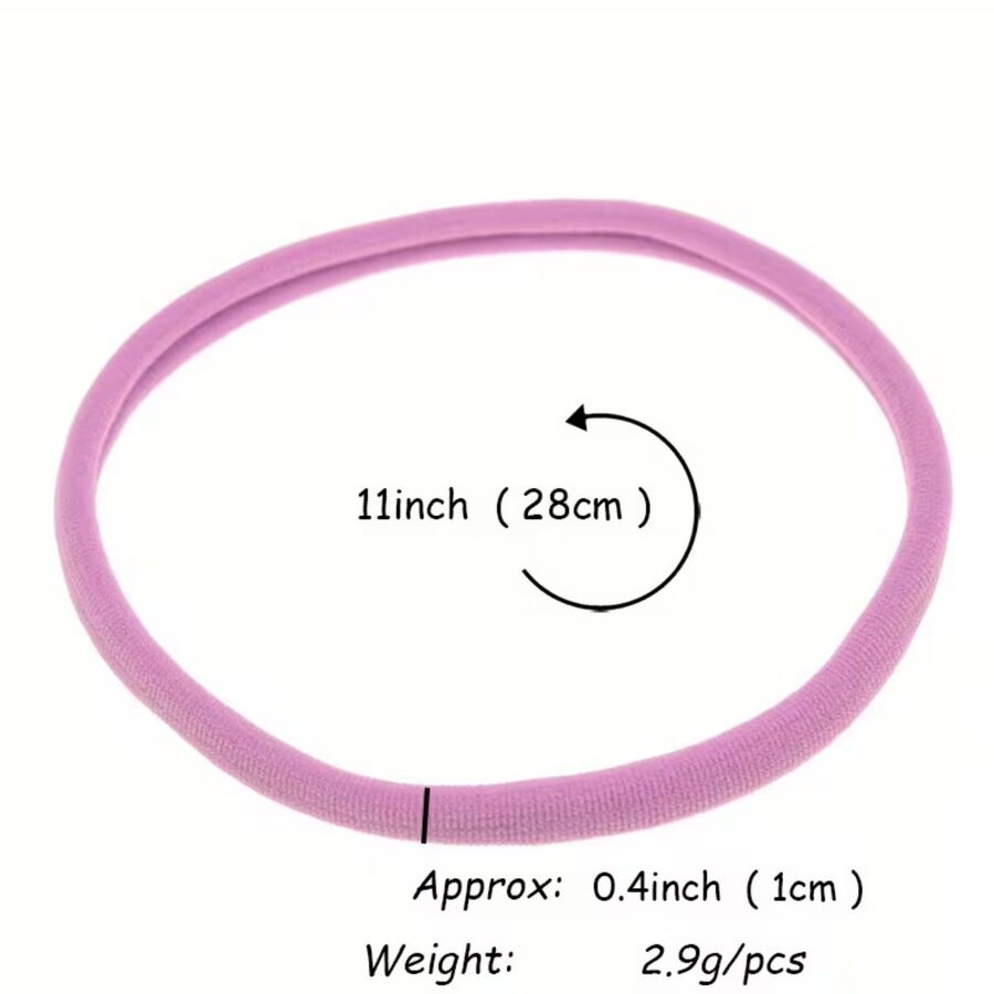 10 Diademas Microfibra Rosa